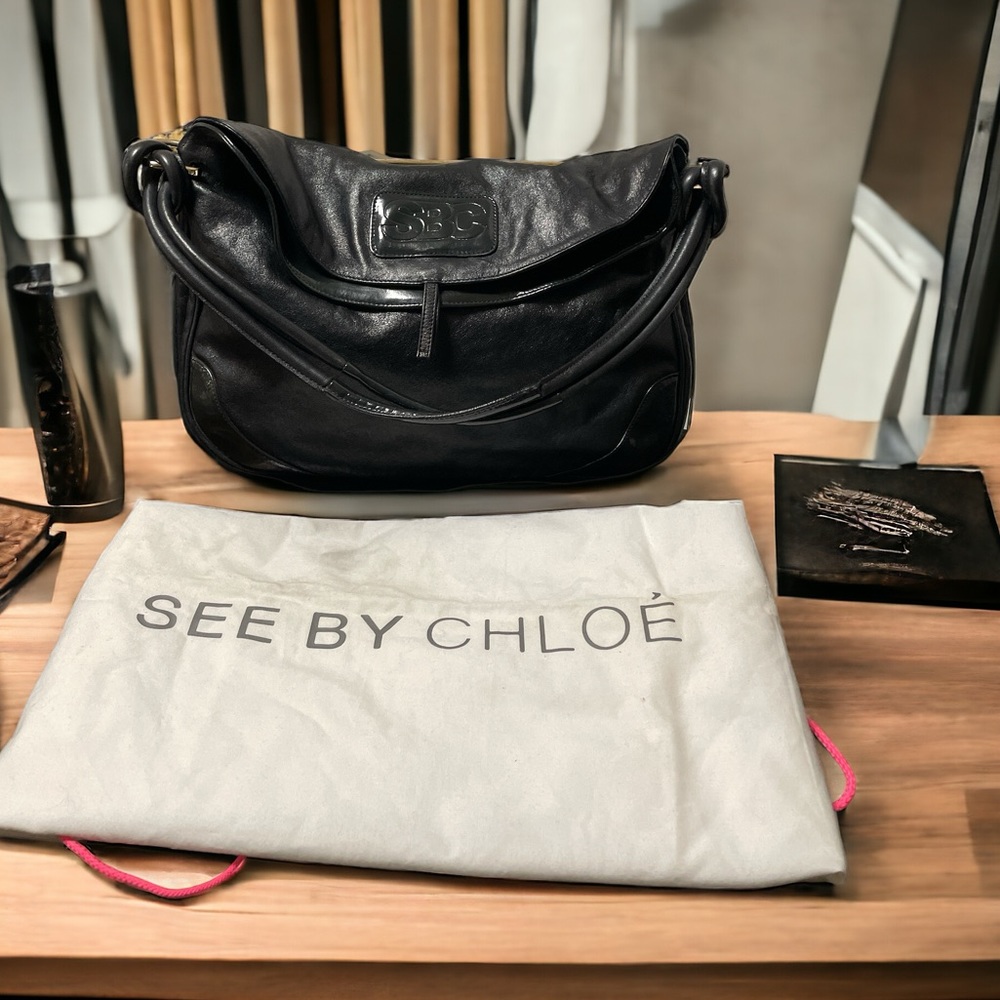 See By Chloé Black Leather Shoulder Bag